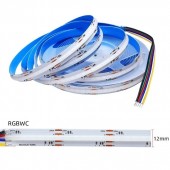 24Vdc 5 in 1 RGB+CCT COB Flexible LED Light Strip 5M 840Leds/m 6Pin FCOB RGBCW