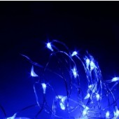 3M 30LEDs LED String Wire Wedding Party Blue AA Battery Light