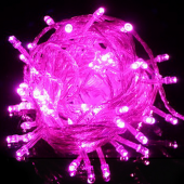 10m 100 LEDs Pink Christmas LED String Lights Fairy Light 3Pcs