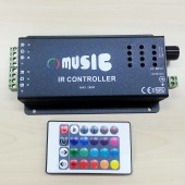 DC12V 24V Music IR Controller Smart RGB LED Controller