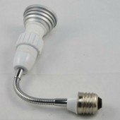 E27 to GU10 Flexible Extension Lamp Adapter Base Converter
