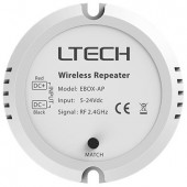 Ltech 5V~24VDC RF 2.4GHz EBOX-AP Wireless Repeater Led Controller