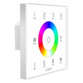LTECH EX8S Wall Mounted LED Controller 2.4G 4 Zones RGBW Touch Panel