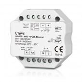 L1(WT) Skydance Tuya App 100-240V AC 1CH 0/1-10V WiFi RF Push Led Dimmer Controller