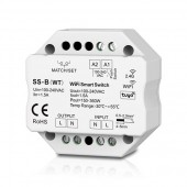 SS-B(WT) 1CH 1.5A WiFi RF Push Switch Skydance Led Controller Tuya App 100-240V AC