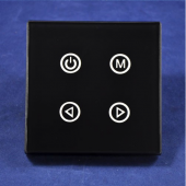 TM02 LED Wall Mounted Touch Panel 4 keys RGB Controller DC12-24V
